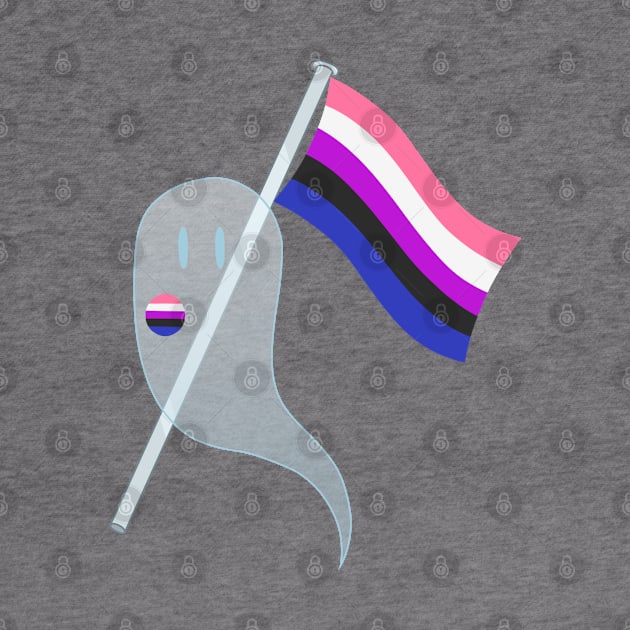 Pride Ghosts - Genderfluid by WhiteRabbitWeirdo